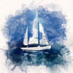 namalowany ubezpieczony jacht